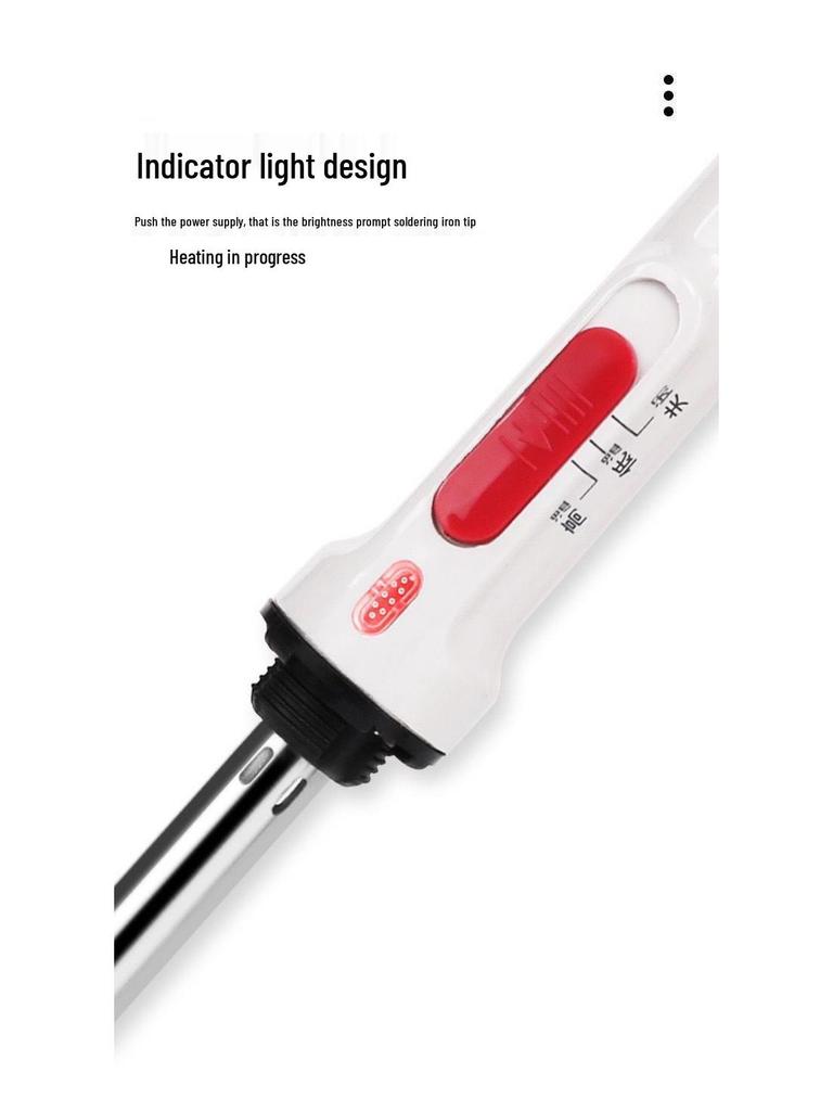 Мощный электрический паяльник с регулировкой температуры, идеально подходит для промышленного и домашнего использования