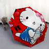 1pc Hello Kitty Automatic Opening/Closing Umbrella with Foldable Design, 8-Rib Iron Frame Outdoor Umbrella, Ideal Gift for Fans, Travelers, Daily Use,