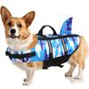 Pet Supplies Summer Dog Life Jacket Lightweight Adjustable Velcro Medium and Large Dog Swimwear
