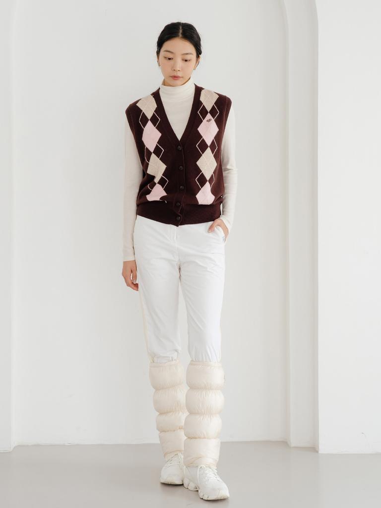 NITINA Cashmere Blending Argyle Vest Br