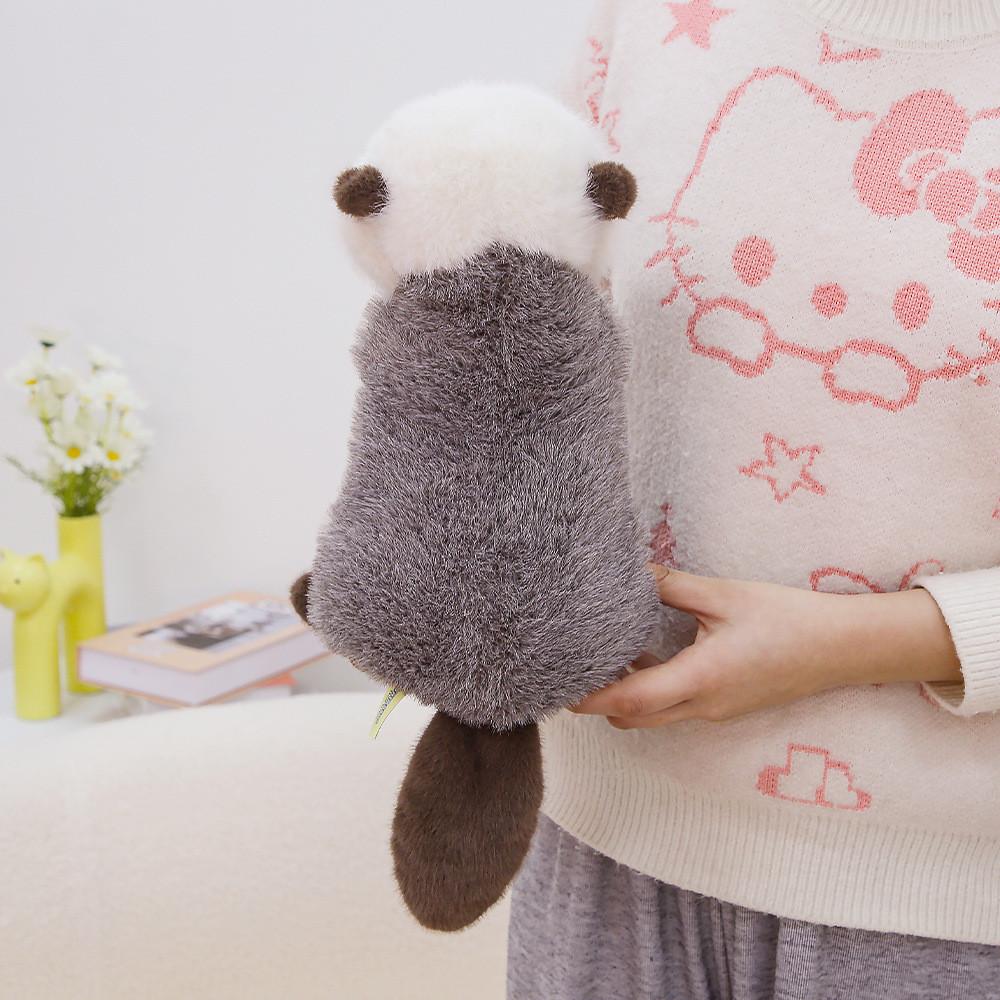 Плюшевая игрушка выдра животное мягкий короткий ворс для детей подарок