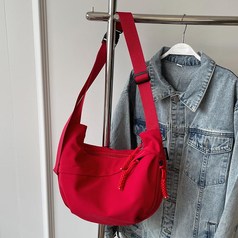 Сумка Сумка через плечо Женская холщовая сумка Повседневная Женская корейский ленивый стиль Сумка-пельмень