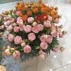 Silk Realistic Rose Floral Arrangement For Wedding And Home Gift Decoration