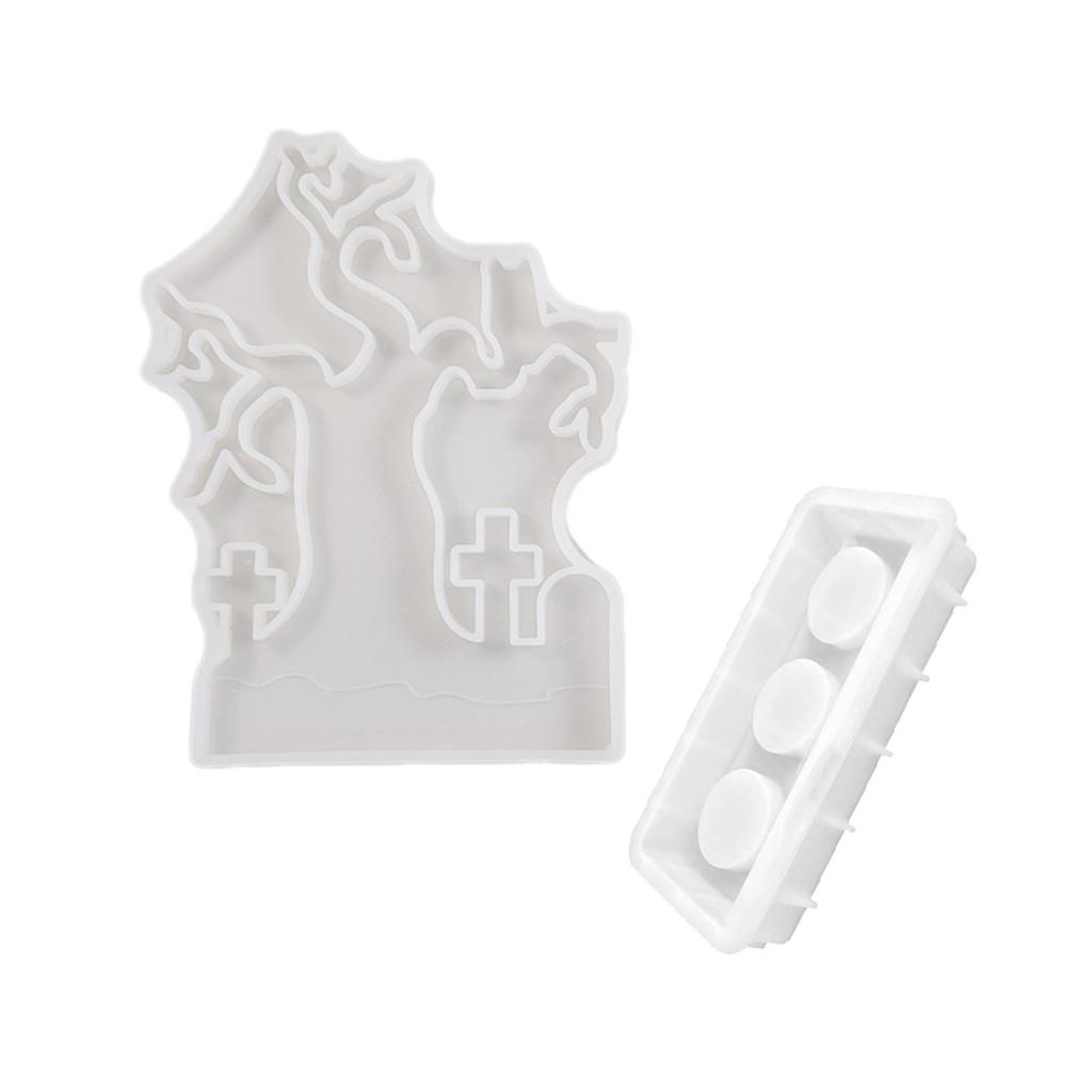 Crafting Silicone Molds Silicone Candle Holder Mold Halloween Theme Candle Base Mould Craft Moulds Suitable for Craft