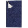 Maruai Fukusa (Western-style Envelope) with a Floral Pattern In Navy (Fuku-50DB)