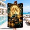 Thunder Truck Journey Beach Towel, Microfiber Beach Towel, Perfect For Pool, Beach, Travel, Home Decor Beach Party Fan gifts