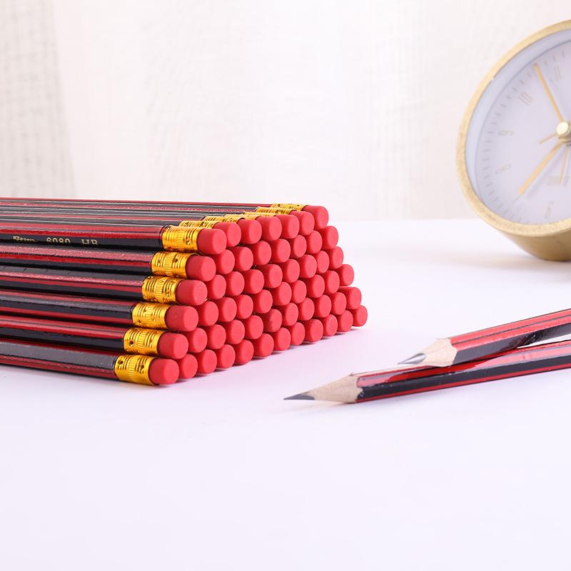 100/50/30/10PCS School Students Writing Stationery Wooden Pencil HB Pencil with Eraser Children's Kids Study Drawing Pencil Pen