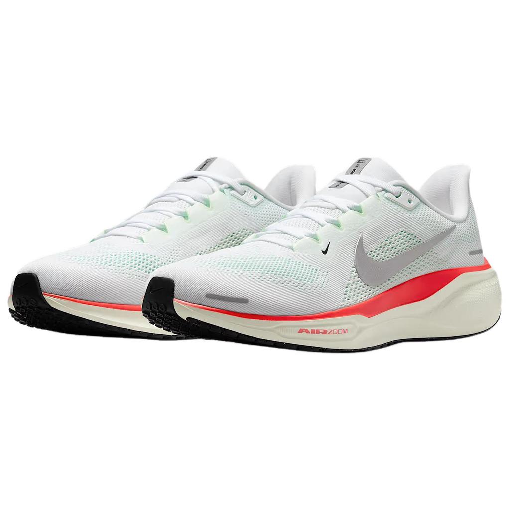 Nike Air Zoom Pegasus 41 Barely Green Bright Crimson Men Sneakers White Metallic-Silver FD2722-115
