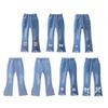 2-13 Years Kids Girls Blue Jeans Elastic Waist Flare Pants
