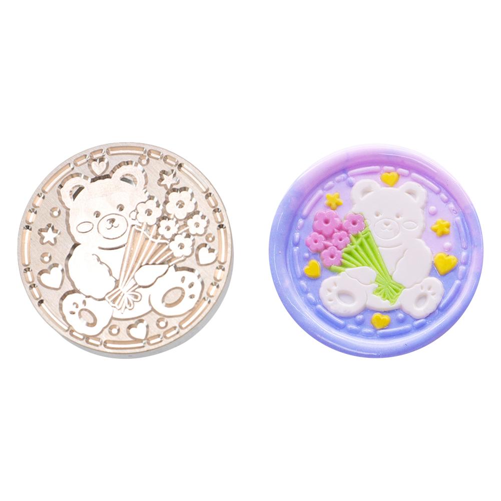 Медная голова серии животных, сделай сам, ручная учетная запись, эмалированная медная голова для свадебной открытки