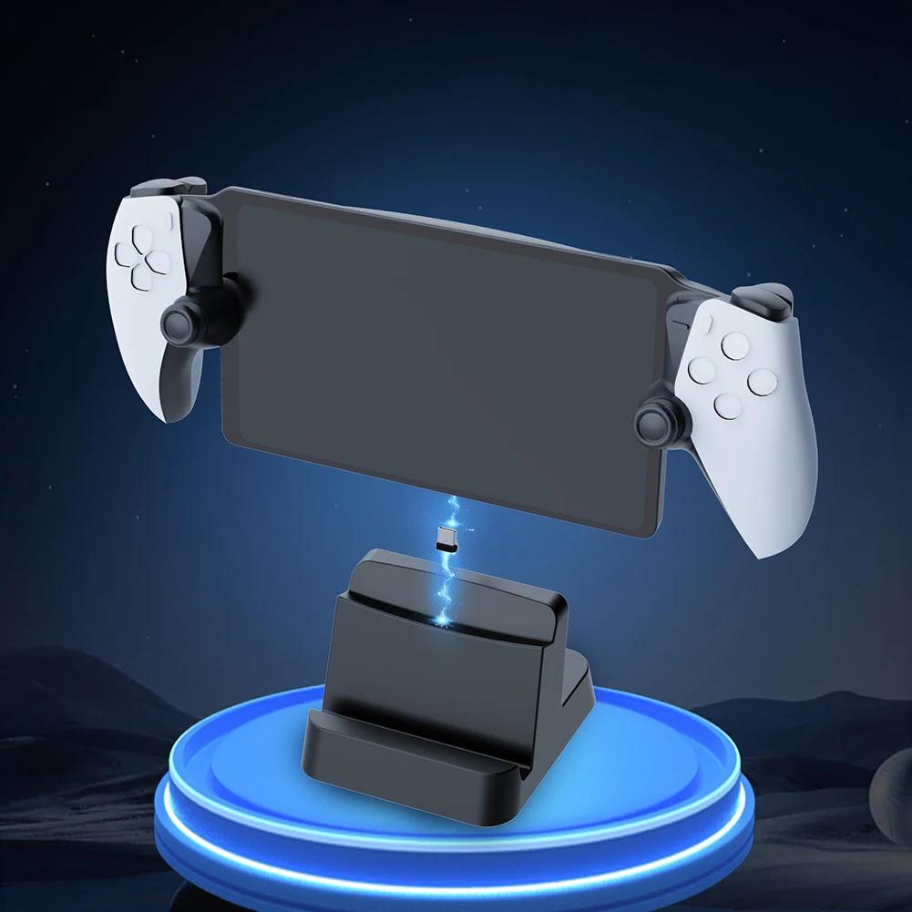 For PS5 Portal Remote Player Controller Charger Dock Station with 2 Connector Fast Charging Game Console Dock Charger Station