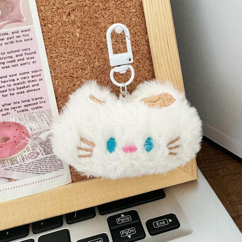 Милые брелоки с животными, мультяшные плюшевые голубоглазые кошки, брелки, плюшевая кукла Kawaii, брелок для рюкзака, украшения, аксессуары, подарки