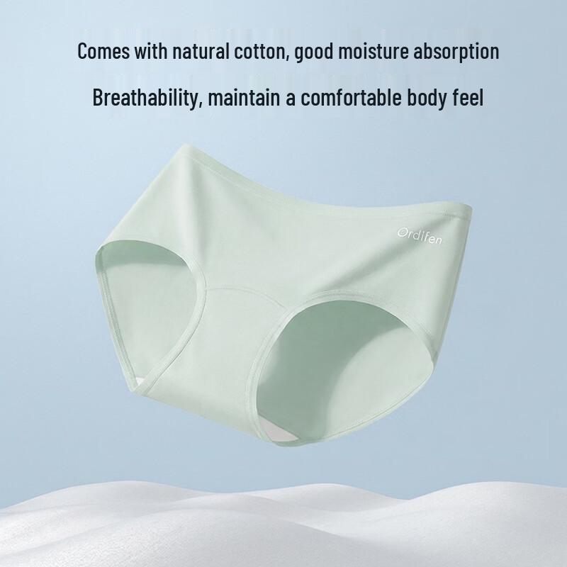 Women's Antibacterial Cotton Mid-Waist Briefs Multi-Pack