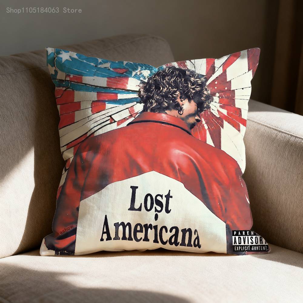 Потерянная Американа MGK Наволочка для декоративной подушки 30x30см 40x40см 45x45см 50x50см 55x55см Квадратная наволочка для диванной подушки