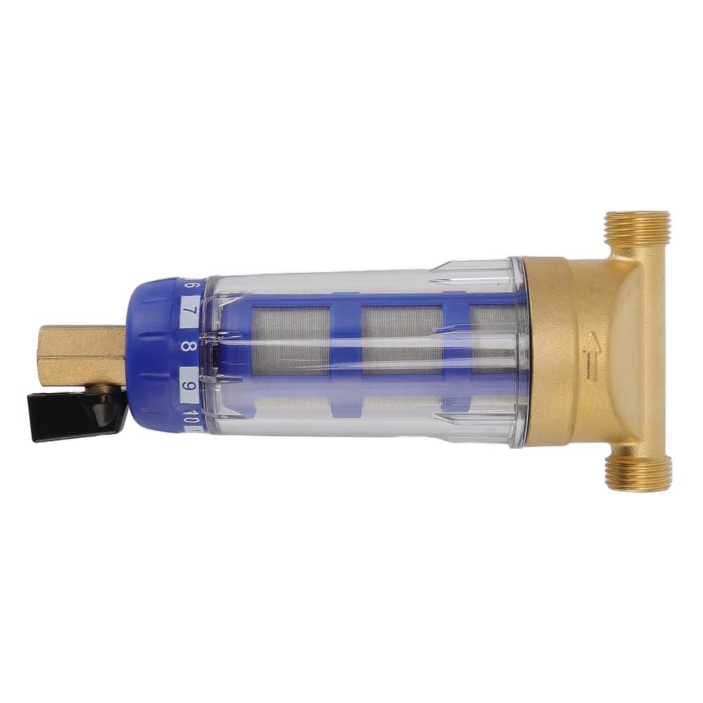 Фильтр для воды с циклоническим осаждением G1/2 дюйма с обратной промывкой из чистой меди для всего дома