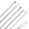 6Pcs/Set Blackhead Needle Anti-Slip Face Cleaning Stainless Steel Acne Removing Extractor Tools for Unisex