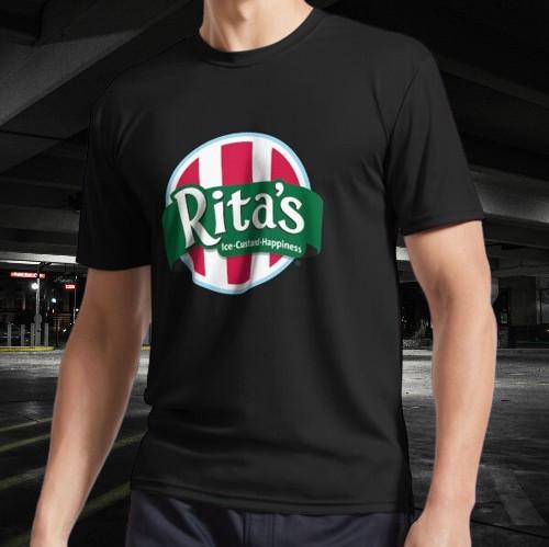 Rita's Italian Ice Cafe Active Logo T-Shirt Funny Size Mode American T-shirt