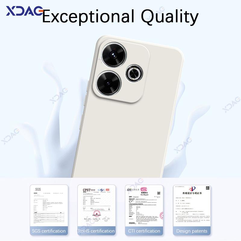 Роскошные чехлы для Xiaomi POCO M6 4G Plus 5G POCOM6Plus водонепроницаемый жидкий мягкий силиконовый защитный корпус для телефона Coque