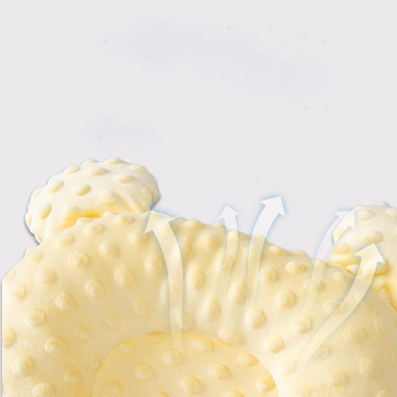 Мультяшная детская фасоль бархатная форма медведя антипрогибная подушка для головы фиксированная дышащая боковая подушка для сна новорожденных подголовник для младенцев