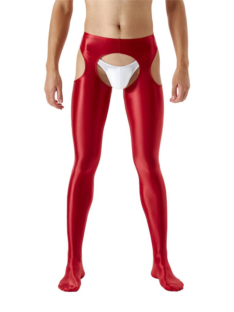 Масляные блестящие колготки без вырезов, сексуальные брюки с открытой промежностью, колготки с мокрым эффектом, шелковистые чулки, тонкие леггинсы с высокой талией