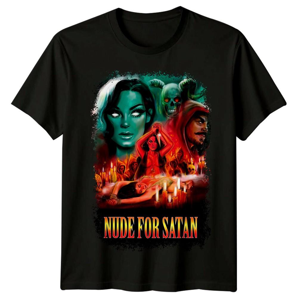 Nude for Satan (1974) Movie Poster Inspired T-Shirt Retro 80s Tee