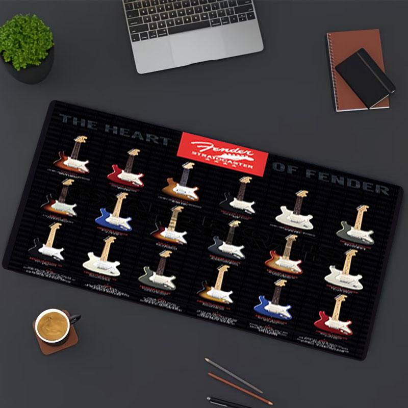 Fender Print Mouse Pad, for Keyboard Pad Laptop PC Mat for Office Home Use, Desk Decor, Perfect Birthday Gift for Gamers