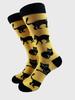New Hiphop Men Socks Harejuku Happy Funny Animal Print  Novelity Personality Mid Socks Cat Zebra Panda Print Skateboard Socks