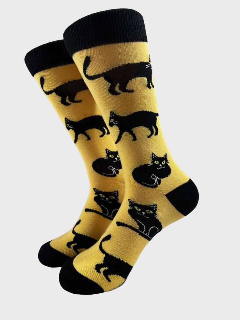 New Hiphop Men Socks Harejuku Happy Funny Animal Print Novelity Personality Mid Socks Cat Zebra Panda Print Skateboard Socks