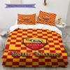 Name Custom AS Roma Logo Pattern Bedding Set Quilt Cover Pillowcase Home Decor Gift (1 * duvet cover + 2 * pillowcase, without core)