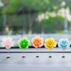 5Pcs Car Interior Shaking Head Beautiful Daisy Flowers Ornament Decoration Shake Head Decor Double-sided Tape