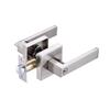 Square Three-pole Handle Lock Aluminum Zinc Zinc Alloy Interior Bedroom Burglar Lock  Bathroom