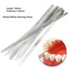 150mm Dental Metal Cleaning Stick Strip Polishing Dentist Whitening Materials with Hole Dental Metal Strips for Cleaning