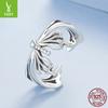 Ветер Большой Бабочка Открытое Кольцо Женское Нишевое Премиальное Легкая Роскошь S925 Стерлинговое Серебро Ювелирное Кольцо Партия