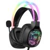 ONIKUMA X22 Gaming Headset RGB Dynamic Lighting Wired Over-Ear Headphones with Noise-Canceling Mic for PC PS4 Xbox PS5