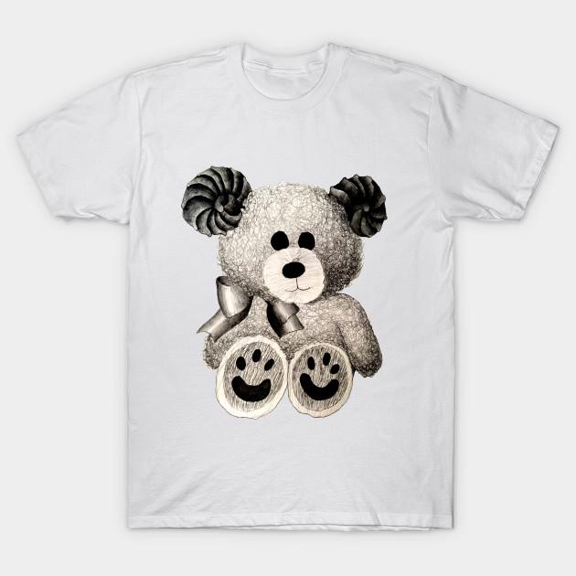 Футболка женская Кошмарный плюшевый медведь Harajuku Принт Kawaii Футболка летняя женская футболка с коротким рукавом Топ Футболка