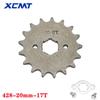 428# 20mm 10T-19T Front Engine Sprocket For BSE SSR SDG KAYO Dirt Pit Bike ATV Quad Go Kart Moped Buggy Scooter Motorcycle