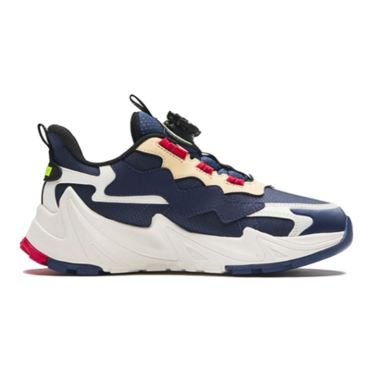 Anta Удобные универсальные нескользящие износостойкие повседневные туфли с низким верхом, детские повседневные туфли синего цвета A312348811H-4