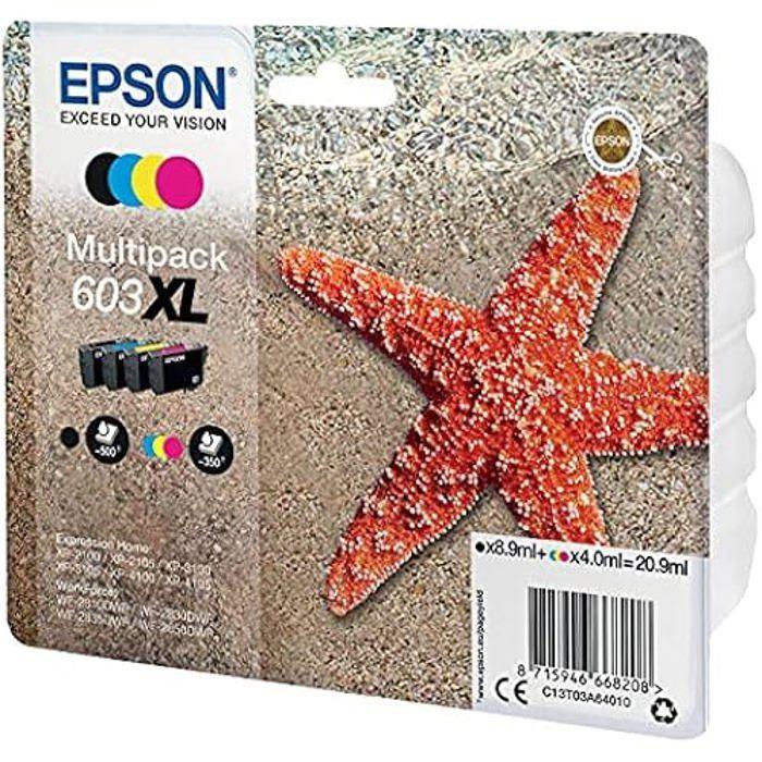 Cartouche D'encre - EPSON - 603XL Multipack - Compatible - 4 Couleurs - Jet D'encre