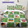 Goodnight Moon Pattern Bedding,Quilt Set Quilt Cover Pillowcase Home Birthday Gift (1 * duvet cover + 2 * pillowcase, without core)