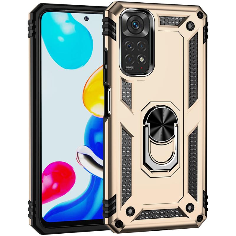For Xiaomi Redmi Note 11 11S 2022 Case Magnetic Metal Ring Holder Bumper Armor Cases For Redmi Note11 Pro 11E Pro 5G Back Cover