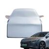 Car Snow Cover Lengthened Sun-Proof Snow Cover Dustproof Frost Guard with Reflective Strip for All Seasons Multifunction Cover