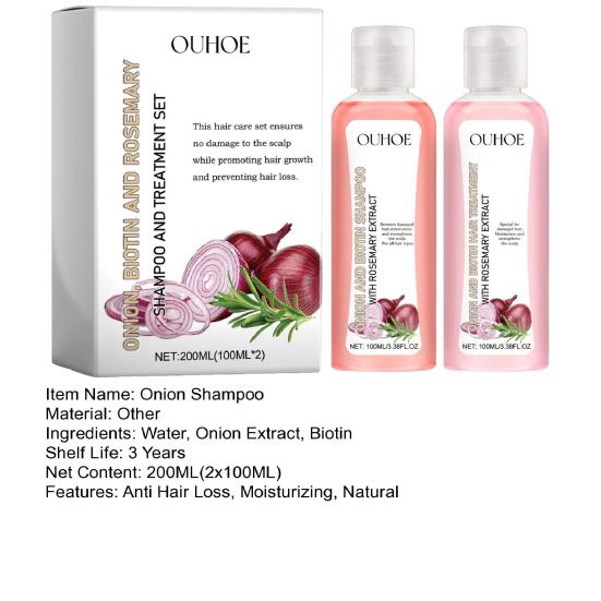 200 мл лук, биотин, розмарин, шампунь против выпадения волос, увлажняющий для мужчин и женщин, лечение облысения, уход за волосами, натуральный утолщающий шампунь для восстановления роста волос