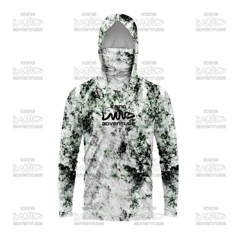 Mens Quick-Dry UV Protection Hooded Fishing Shirt With Breathable Milk Silk Fabric Outdoor Sports Cycling Running