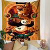 Kung Fu Panda Movie Tapestry Wall Hanging, Martial Arts Animation Poster, Family Wall Decor for Bedroom Living Room Dorm
