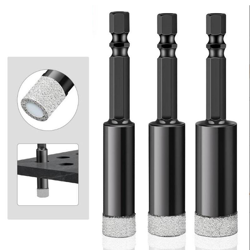 Алмазное сверло с шестигранным хвостовиком, сухое вакуумное сверление, наборы коронок, алмазное сверло для угловой шлифовальной машины, резак для плитки, кольцевая пила, инструменты