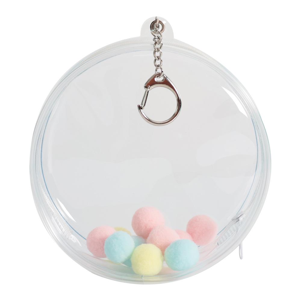 Transparent Plush Doll Storage Bag with Hanging Strap - Fits 10cm To 14cm Dolls