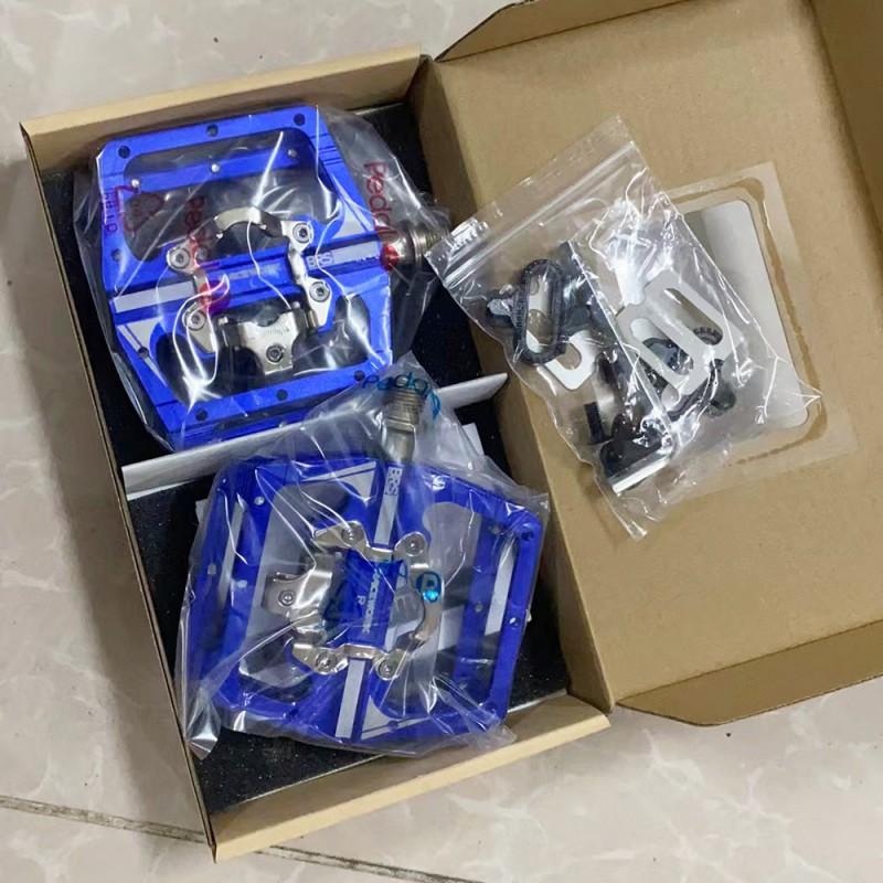 Racework Aluminum SPD Clipless To Flat Pedals Mountain Bike MTB Cycling Trail Riding