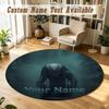 Predator Personalized Round Rug Support Custom Name, Soft Home Decor Mat