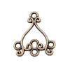 20Pcs Hollow Earring Connector Necklac Pendant Antique Bronze Color 19X17mm