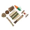 Hamster Chew Toys Set Teeth Care Small Pets Chewing and Playing Molar Toys Accessories for Rabbits
